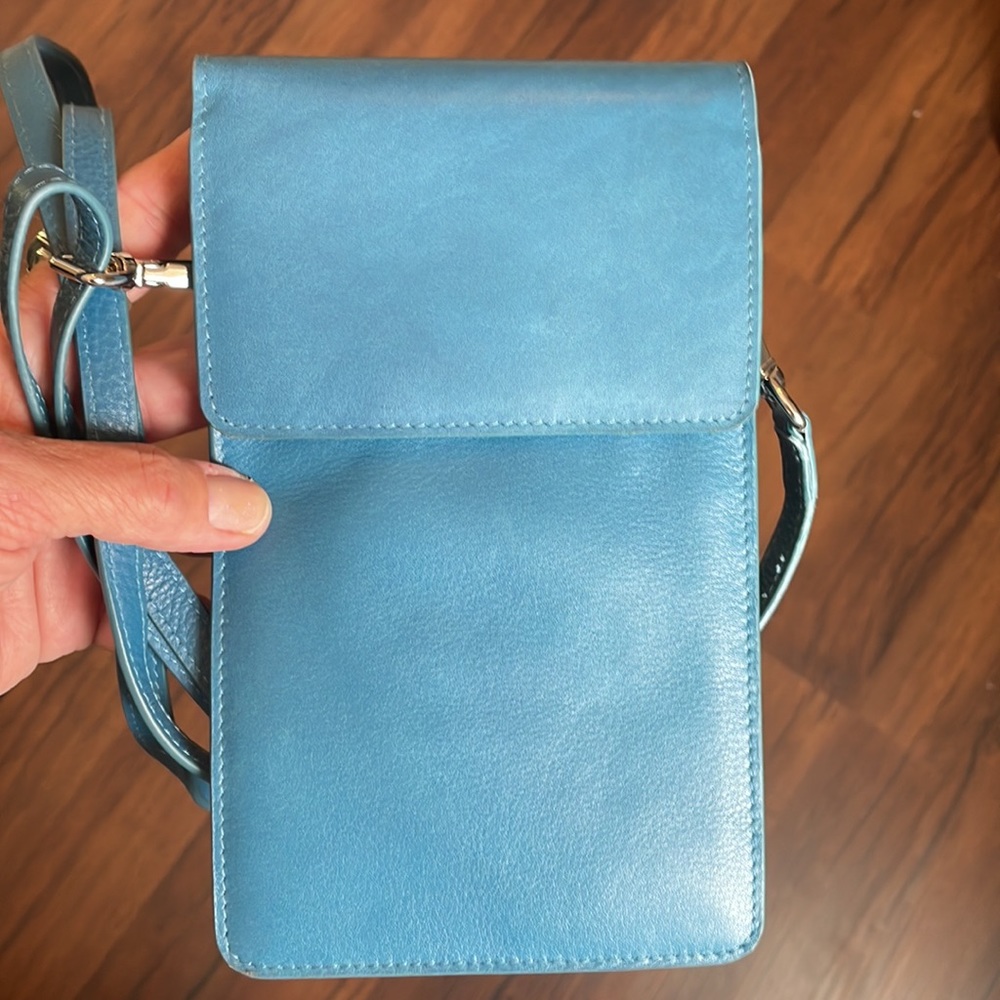 Handmade Leather Cross Body Bag. - Picture 14 of 16